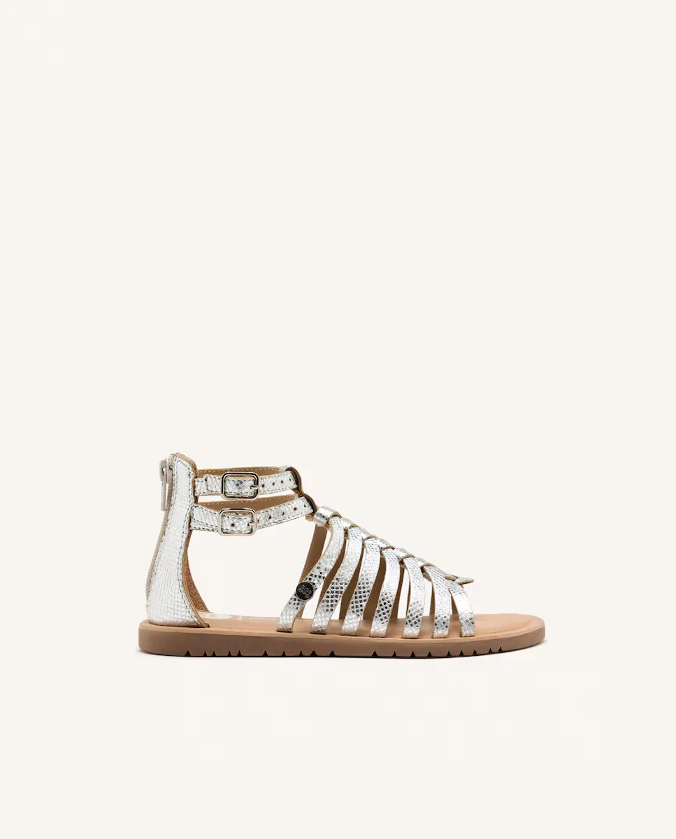 Женские босоножки из римской кожи с гибкой подошвой Gioseppo, серебряный
Женские босоножки из римской кожи с гибкой подошвой Gioseppo, серебряный