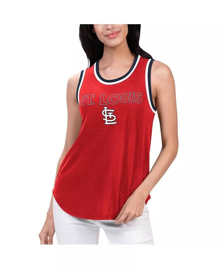 Женская красная майка-майка St. Louis Cardinals Strategy G-III 4Her by Carl Banks
Женская красная майка-майка St. Louis Cardinals Strategy G-III 4Her by Carl Banks