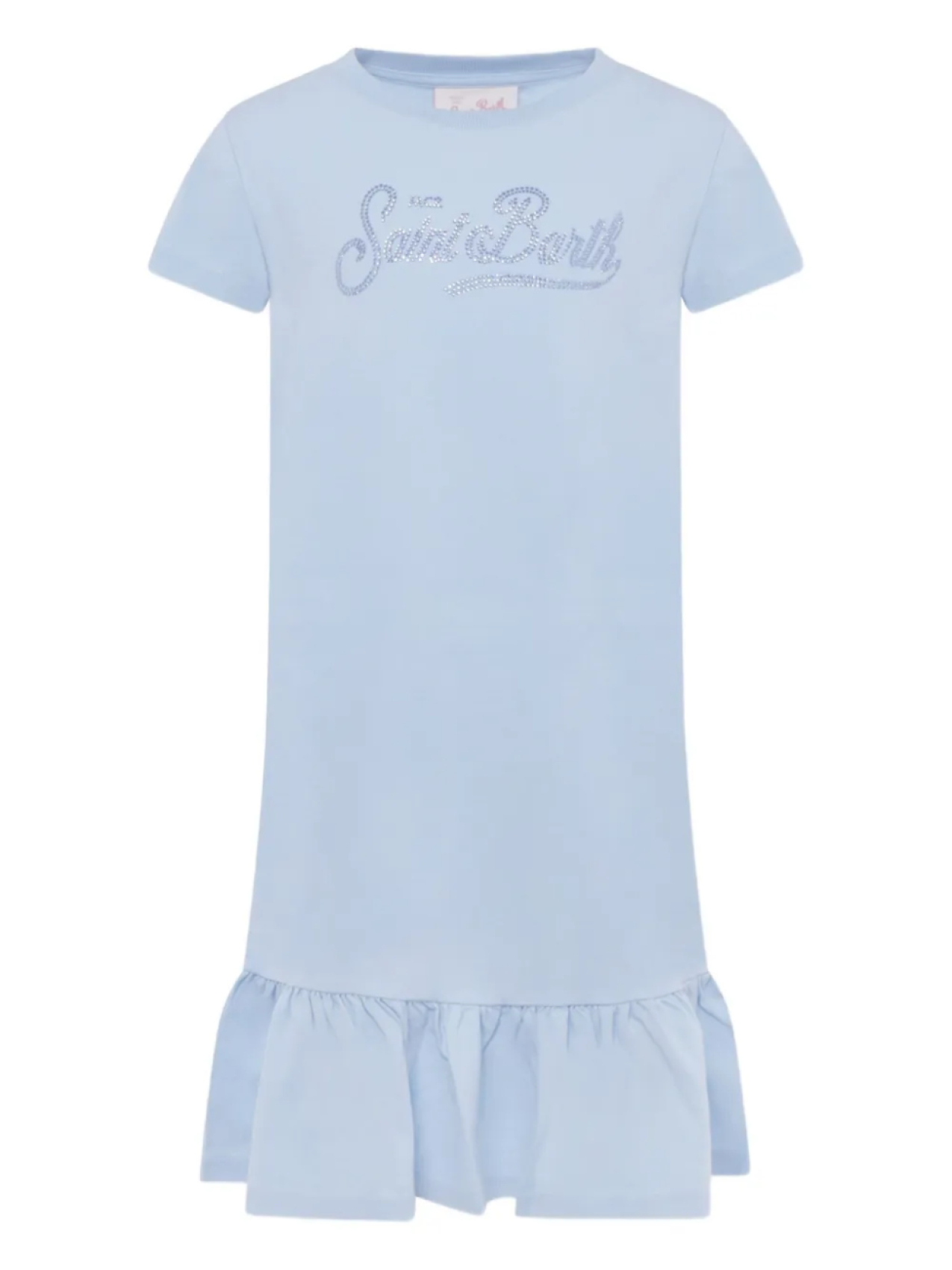 Платье с логотипом MC2 Saint Barth Kids, синий 
Платье с логотипом MC2 Saint Barth Kids, синий