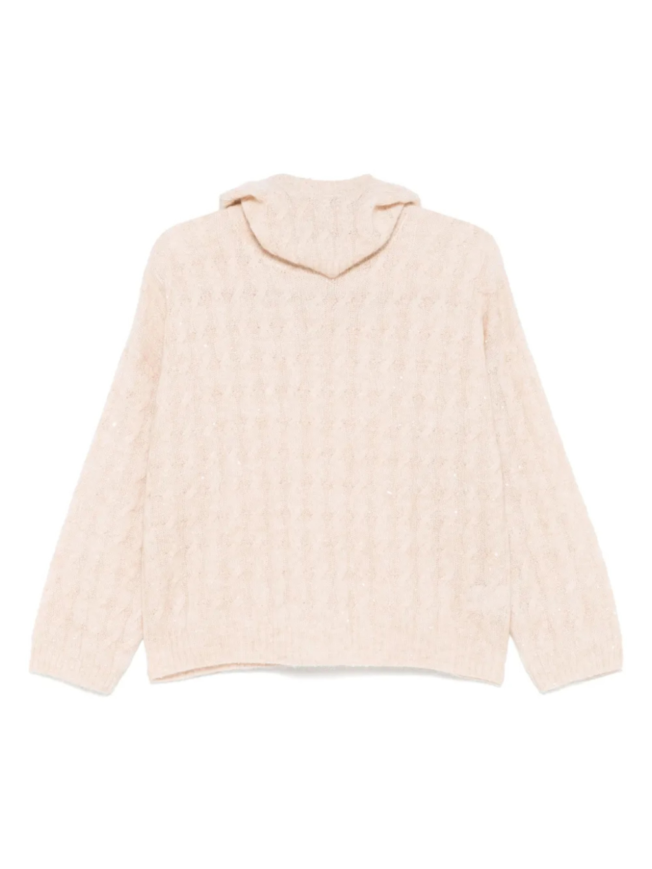 Свитер из смеси мохера и хлопка Brunello Cucinelli, нейтральный 
Свитер из смеси мохера и хлопка Brunello Cucinelli, нейтральный