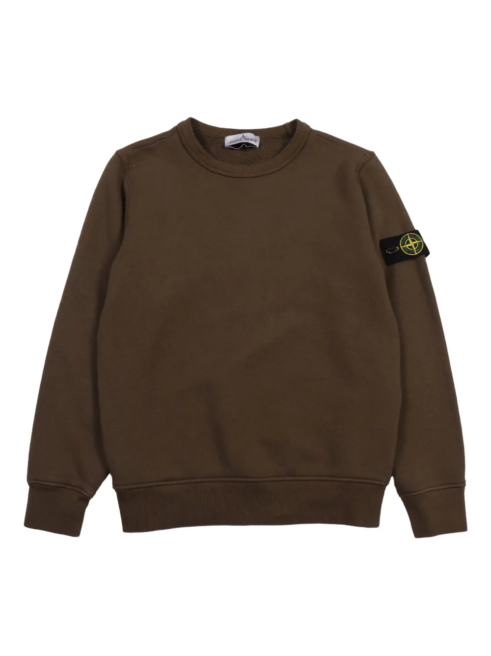 Хлопковый свитшот с нашивкой-компасом Stone Island Junior, коричневый
Хлопковый свитшот с нашивкой-компасом Stone Island Junior, коричневый