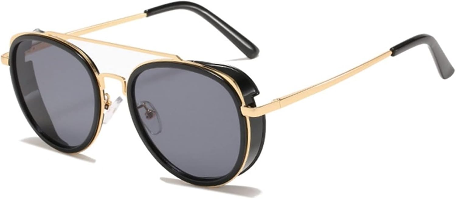 Круглые солнцезащитные очки в стиле панк с металлическим корпусом, модель 2026, для мужчин и женщин, для отдыха на природе, пляжа и в тени (цвет: E, размер: средний) MTZJH, One Color
Круглые солнцезащитные очки в стиле панк с металлическим корпусом, модель 2026, для мужчин и женщин, для отдыха на природе, пляжа и в тени (цвет: E, размер: средний) MTZJH, One Color