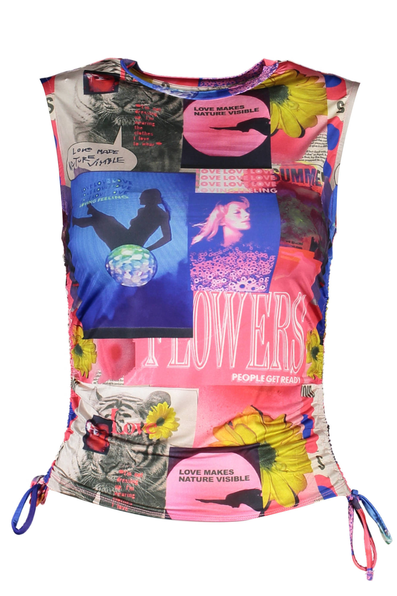 Майка женская Desigual с контрастным принтом и завязками, мультиколор
Майка женская Desigual с контрастным принтом и завязками, мультиколор