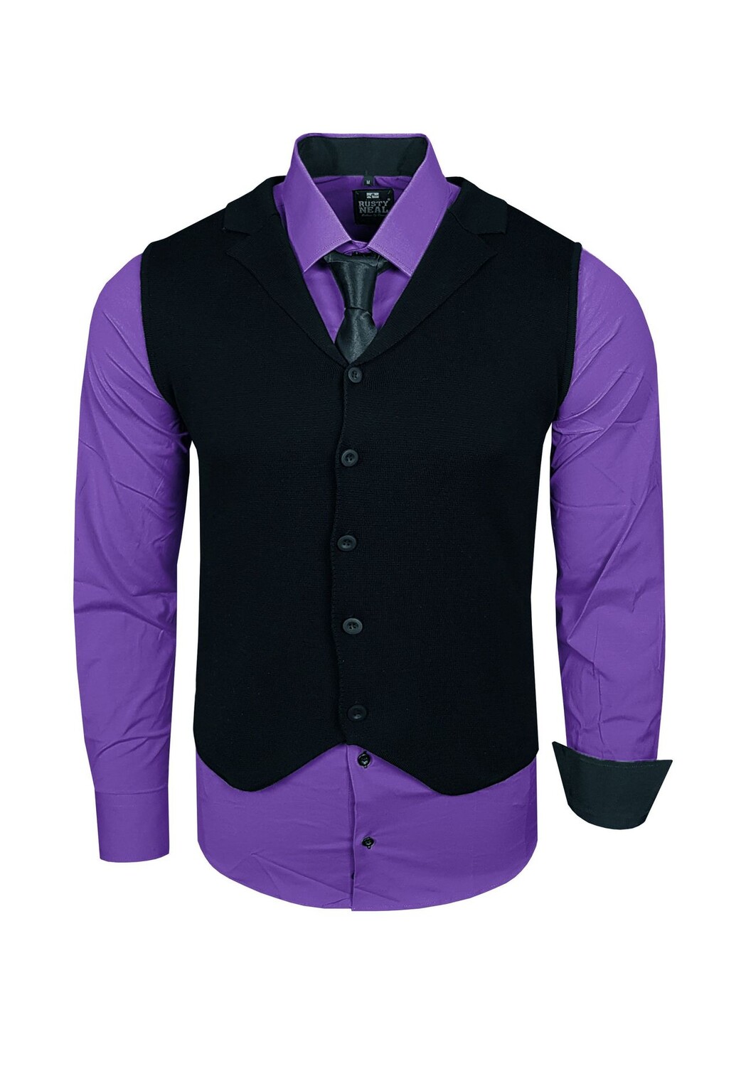 Комплект рубашек, состоящий из рубашки, жилета и галстука RUSTY NEAL, фиолетовый
Комплект рубашек, состоящий из рубашки, жилета и галстука RUSTY NEAL, фиолетовый