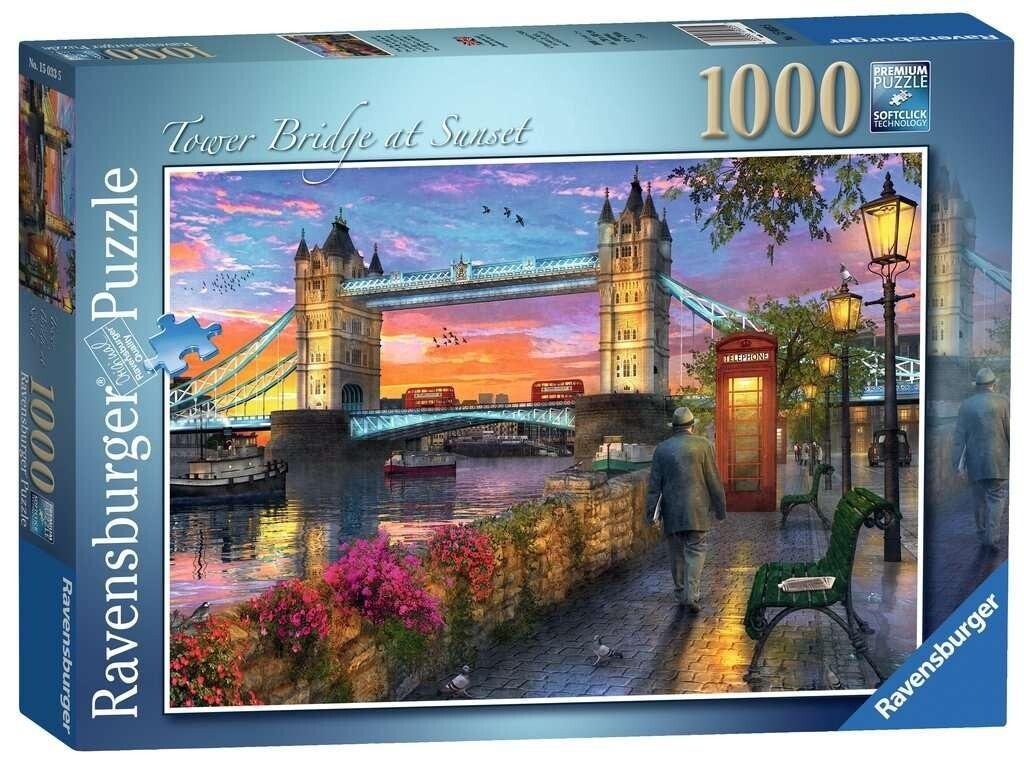 Ravensburger, пазл, Тауэрский мост на закате, 1000 шт.
Ravensburger, пазл, Тауэрский мост на закате, 1000 шт.