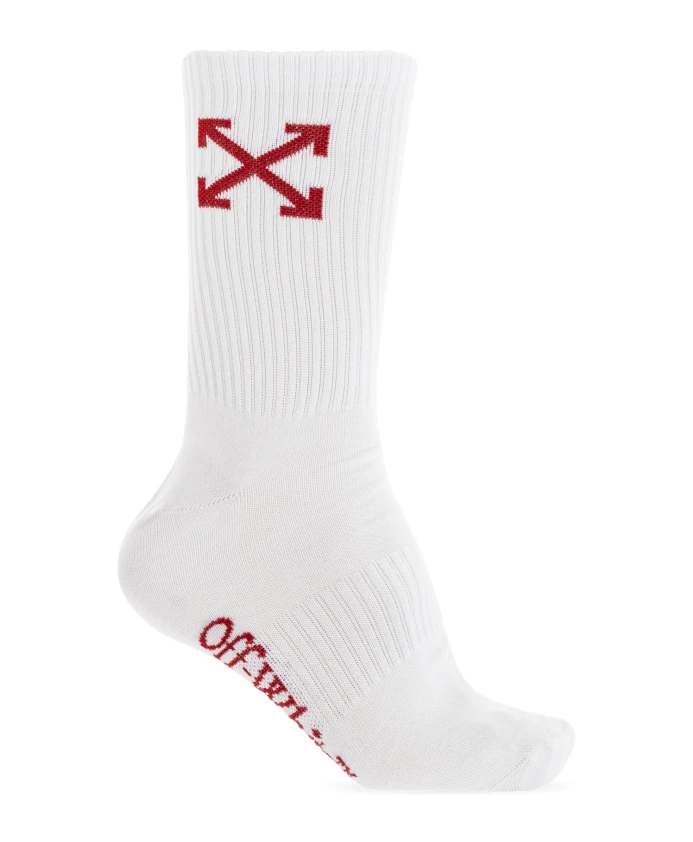 Носки с логотипом Off White, белый
Носки с логотипом Off White, белый