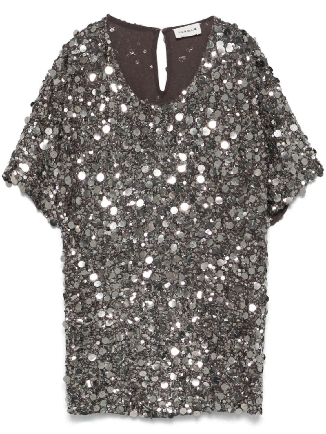 P.A.R.O.S.H. футболка с пайетками, серый
P.A.R.O.S.H. футболка с пайетками, серый
