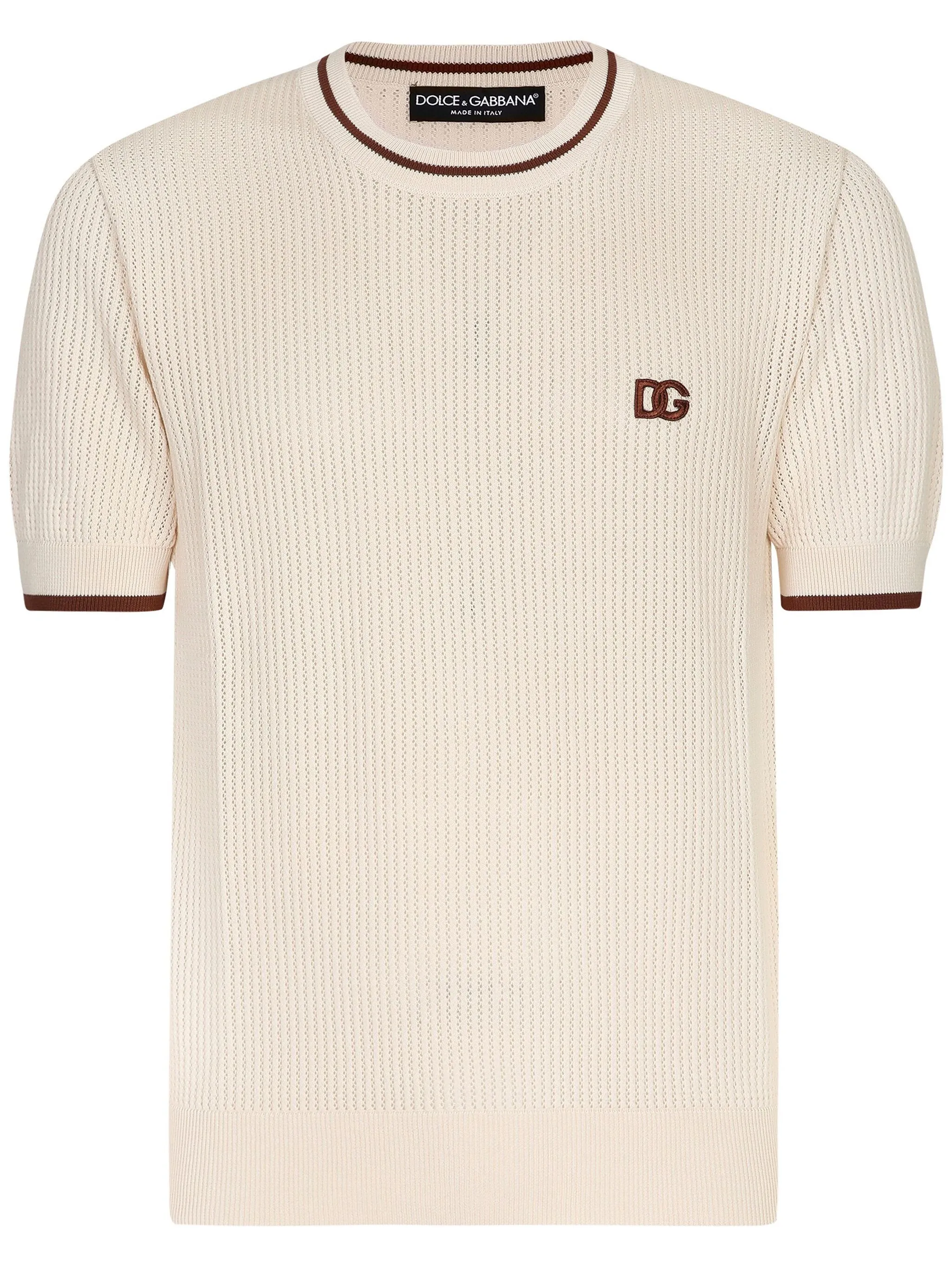Футболка с вышитым логотипом DG Dolce & Gabbana, бежевый
Футболка с вышитым логотипом DG Dolce & Gabbana, бежевый