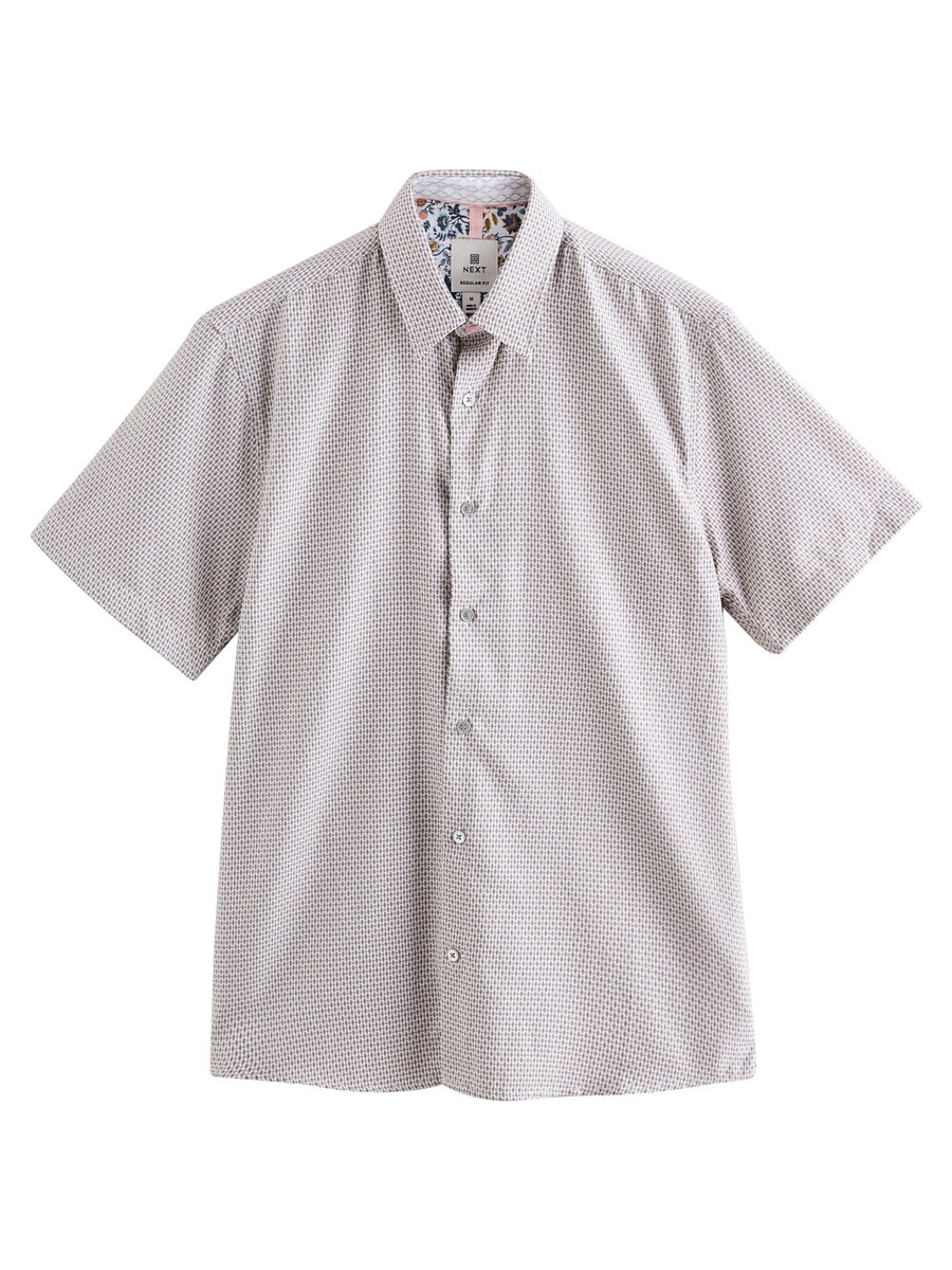 Рубашка на пуговицах классического кроя Next, бежевый
Рубашка на пуговицах классического кроя Next, бежевый