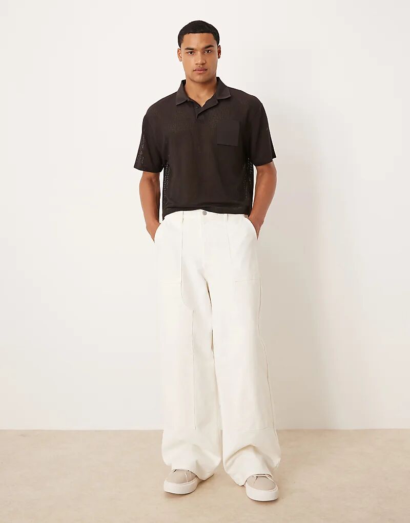 Супер мешковатые брюки ASOS DESIGN цвета экрю с плотницкими деталями
Супер мешковатые брюки ASOS DESIGN цвета экрю с плотницкими деталями