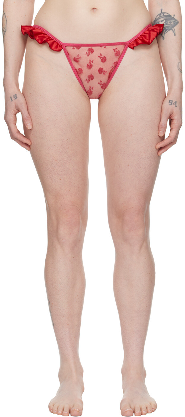 Стринги с розовой и красной розой Le Petit Trou
Стринги с розовой и красной розой Le Petit Trou