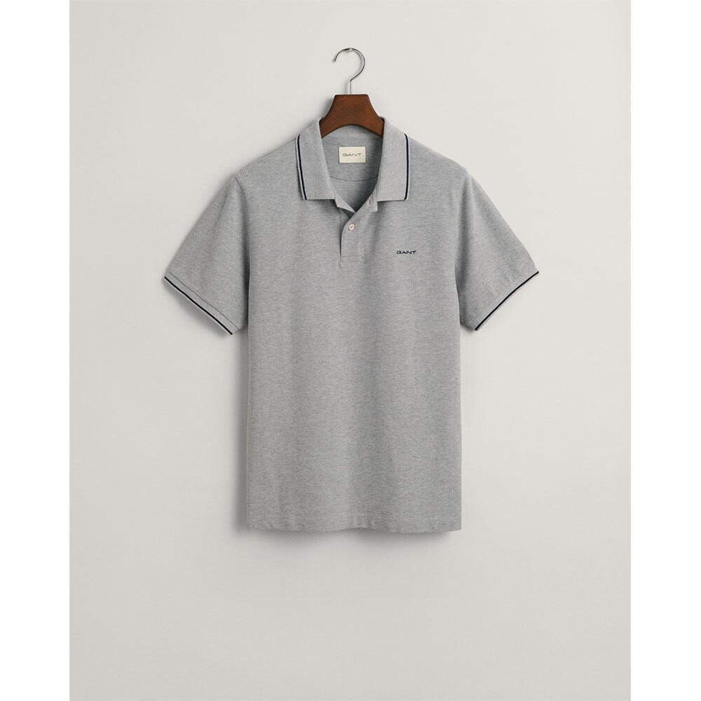 Поло с коротким рукавом Gant Tipped Piqué, серый
Поло с коротким рукавом Gant Tipped Piqué, серый