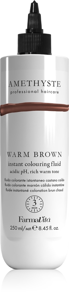 Amethyste мгновенно окрашивающая жидкость, восстанавливающая красящая маска для светло-русых и средне-каштановых волос Farmavita, 250 мл
Amethyste мгновенно окрашивающая жидкость, восстанавливающая красящая маска для светло-русых и средне-каштановых волос Farmavita, 250 мл