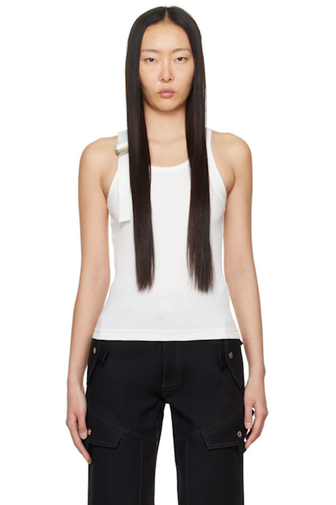 Белая защитная майка-слайдер Dion Lee
Белая защитная майка-слайдер Dion Lee