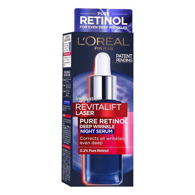 L'Oreal Revitalift Laser Чистый ретинол Ночная сыворотка для лица от глубоких морщин L'oreal Paris, 30 мл
L'Oreal Revitalift Laser Чистый ретинол Ночная сыворотка для лица от глубоких морщин L'oreal Paris, 30 мл