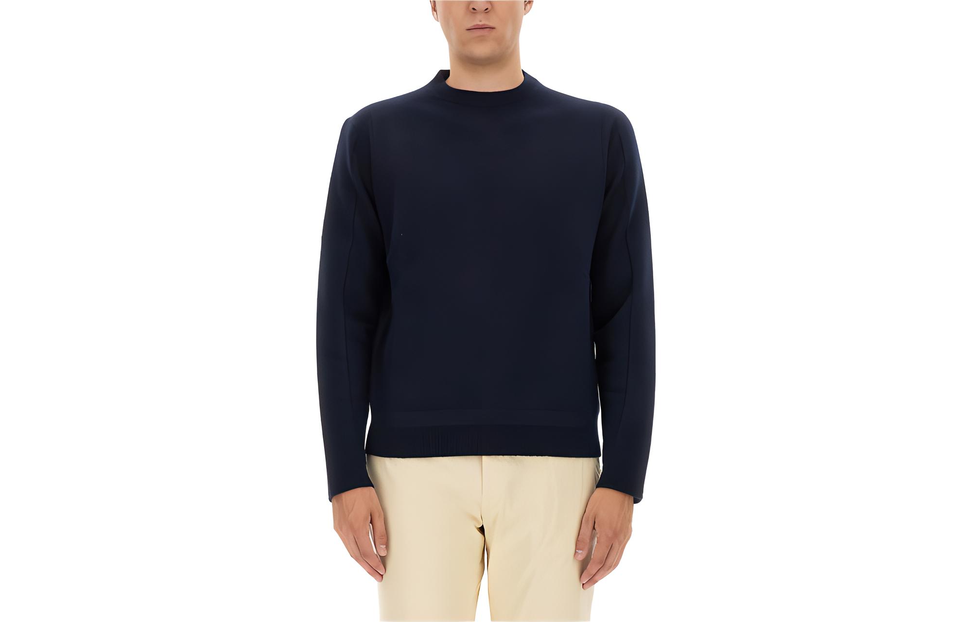 Свитер с круглым вырезом Ermenegildo Zegna, темно-синий
Свитер с круглым вырезом Ermenegildo Zegna, темно-синий