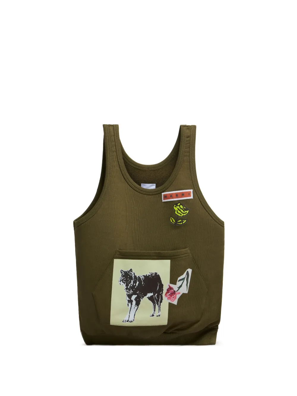 Сумка-тоут с графичным принтом Marni, зеленый
Сумка-тоут с графичным принтом Marni, зеленый