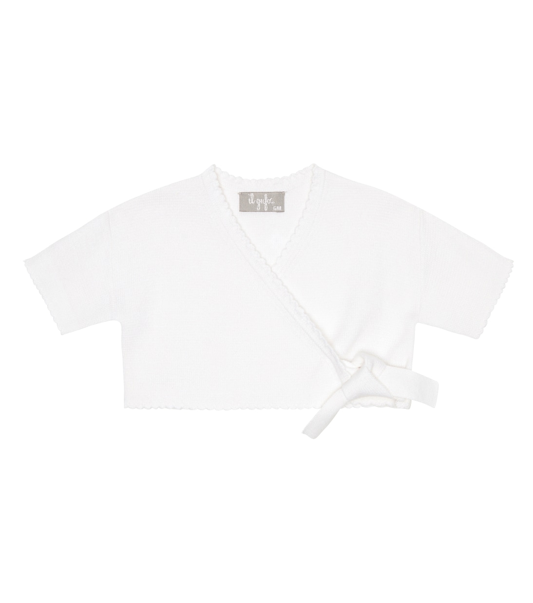 Детский хлопковый кардиган-шарф Il Gufo, белый
Детский хлопковый кардиган-шарф Il Gufo, белый