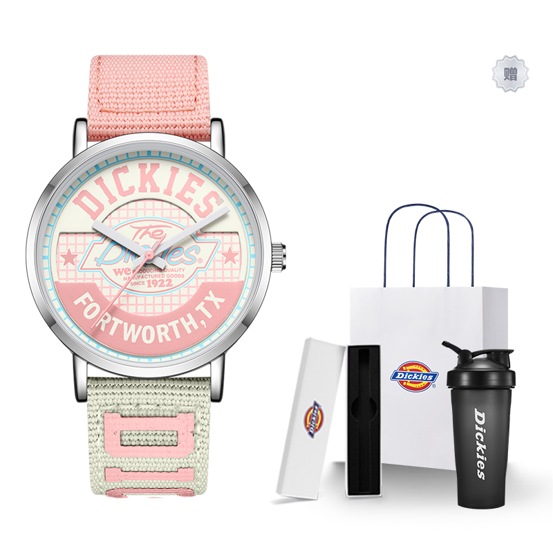 Dickies Часы Wrist Watch Quartz Movement Nylon Strap Pink Watch Dial Women's Watch Classic Box, 230U60LYXCL-541V4-74SY
Dickies Часы Wrist Watch Quartz Movement Nylon Strap Pink Watch Dial Women's Watch Classic Box, 230U60LYXCL-541V4-74SY