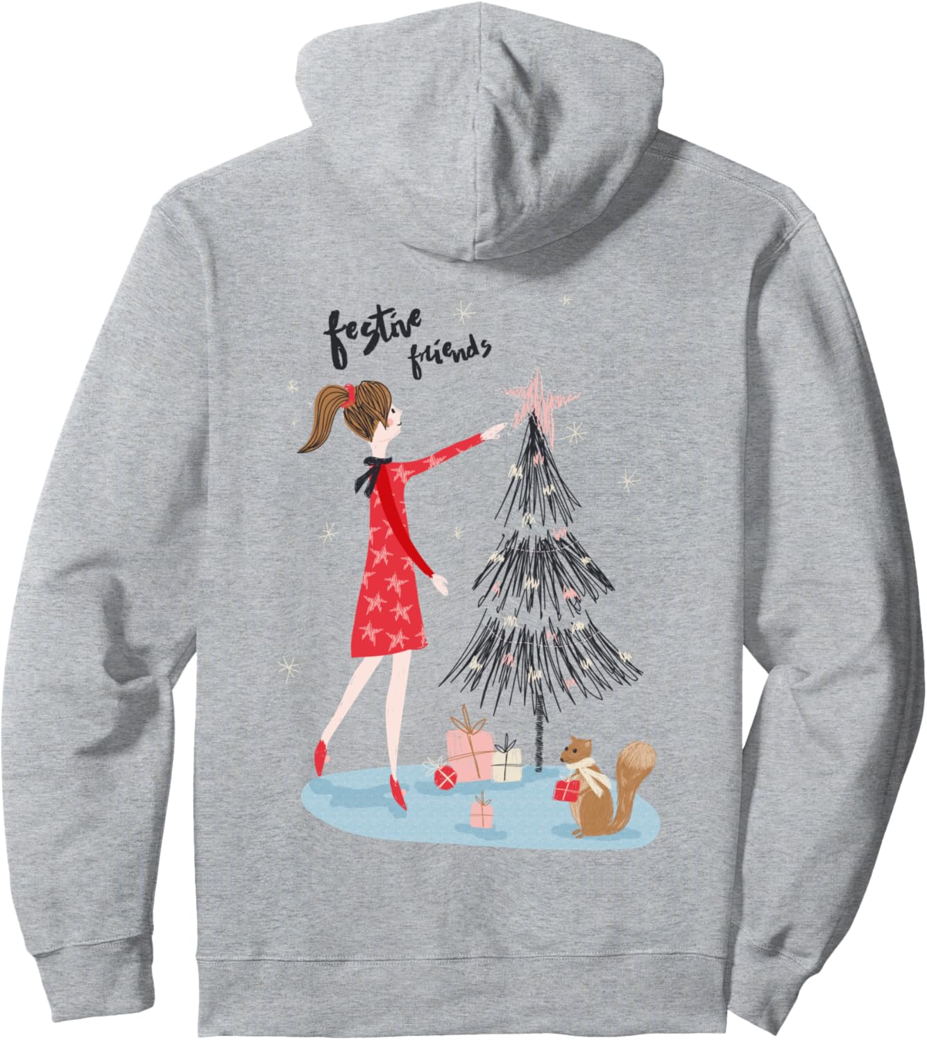 Счастливого Рождества, друзья! Худи с изображением рождественской елки Festive Christmas Holiday Season Julib Tees, серый
Счастливого Рождества, друзья! Худи с изображением рождественской елки Festive Christmas Holiday Season Julib Tees, серый