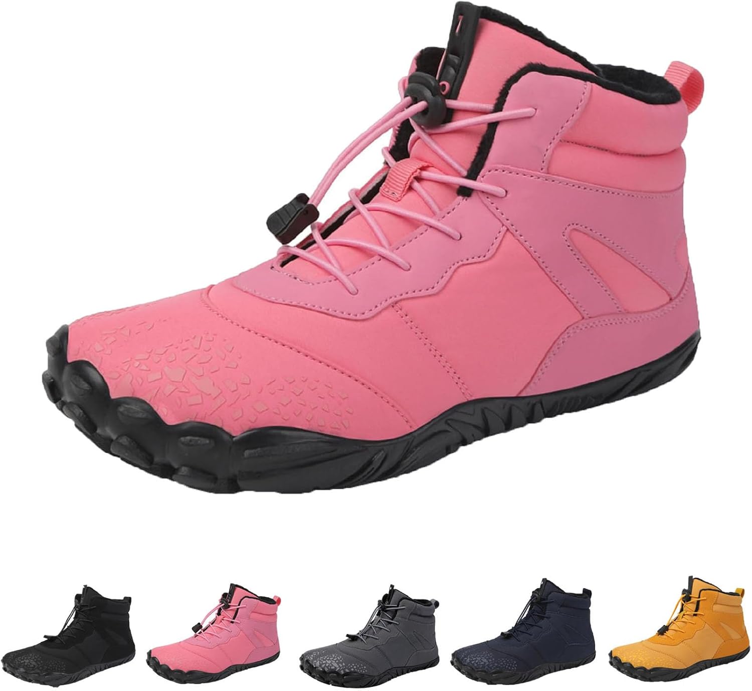 Зимние нескользящие ботинки Hike Barefoot для женщин и мужчин, с широким носком, водонепроницаемые Stoneliquid, розовый
Зимние нескользящие ботинки Hike Barefoot для женщин и мужчин, с широким носком, водонепроницаемые Stoneliquid, розовый