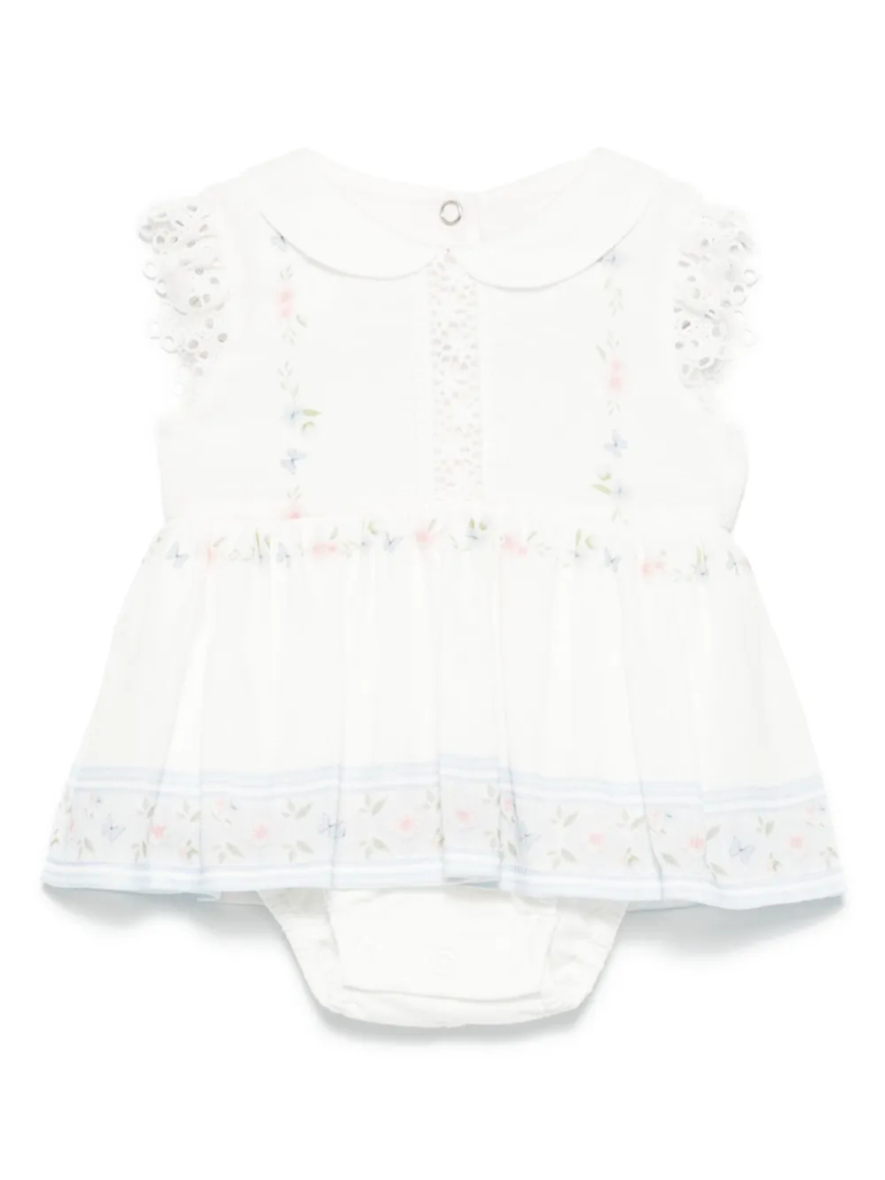 Платье с цветочным принтом Lapin House, белый 
Платье с цветочным принтом Lapin House, белый