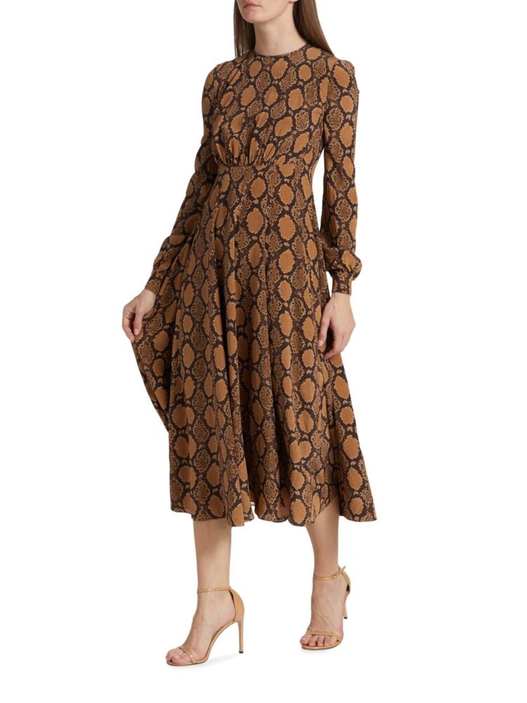 Платье миди с расклешенным змеиным принтом Michael Kors Collection, цвет Chocolate
Платье миди с расклешенным змеиным принтом Michael Kors Collection, цвет Chocolate