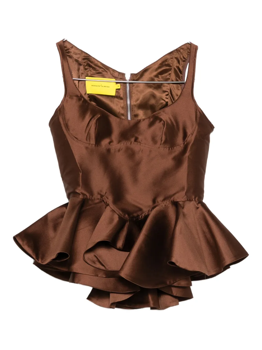 Корсет из микадо с баской Marques'Almeida, коричневый
Корсет из микадо с баской Marques'Almeida, коричневый