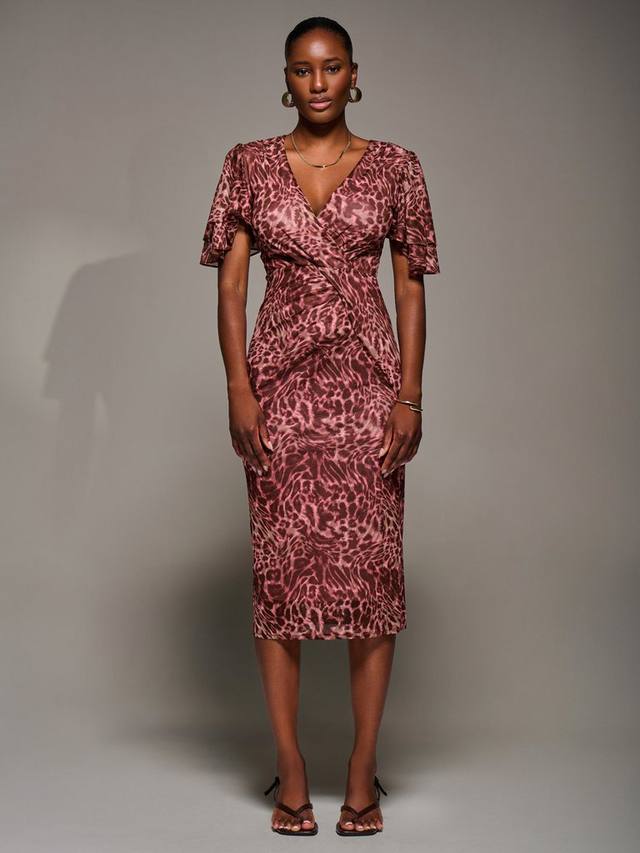 Платье с рукавами-крылышками и анималистичным принтом из сетки Jolie Moi, Pink
Платье с рукавами-крылышками и анималистичным принтом из сетки Jolie Moi, Pink