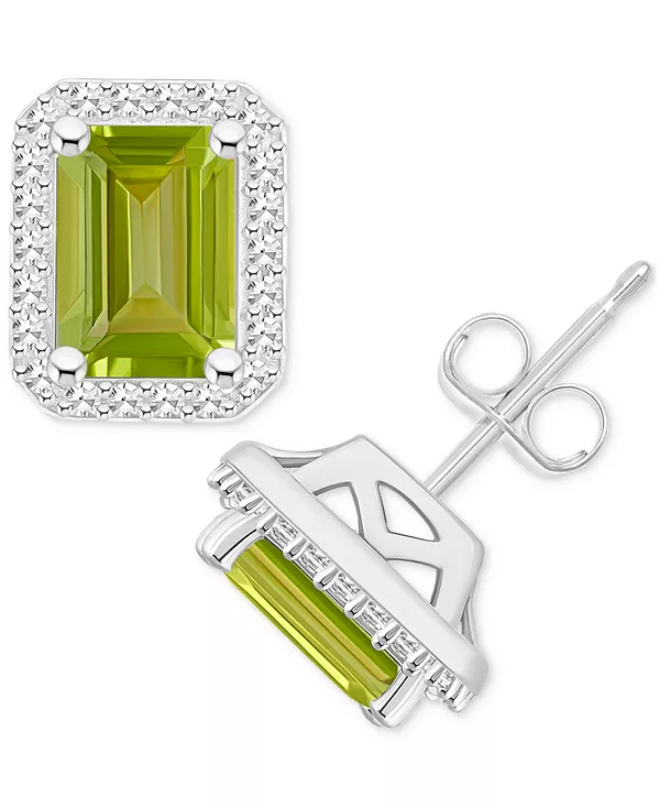 Серьги-Гвоздики с ореолом из серебра 925 пробы с аметистом (2 карата) и бриллиантом (1/5 карата) (также с цитрином, гранатом, перидотом и голубым топазом) Macy'S, peridot
Серьги-Гвоздики с ореолом из серебра 925 пробы с аметистом (2 карата) и бриллиантом (1/5 карата) (также с цитрином, гранатом, перидотом и голубым топазом) Macy'S, peridot