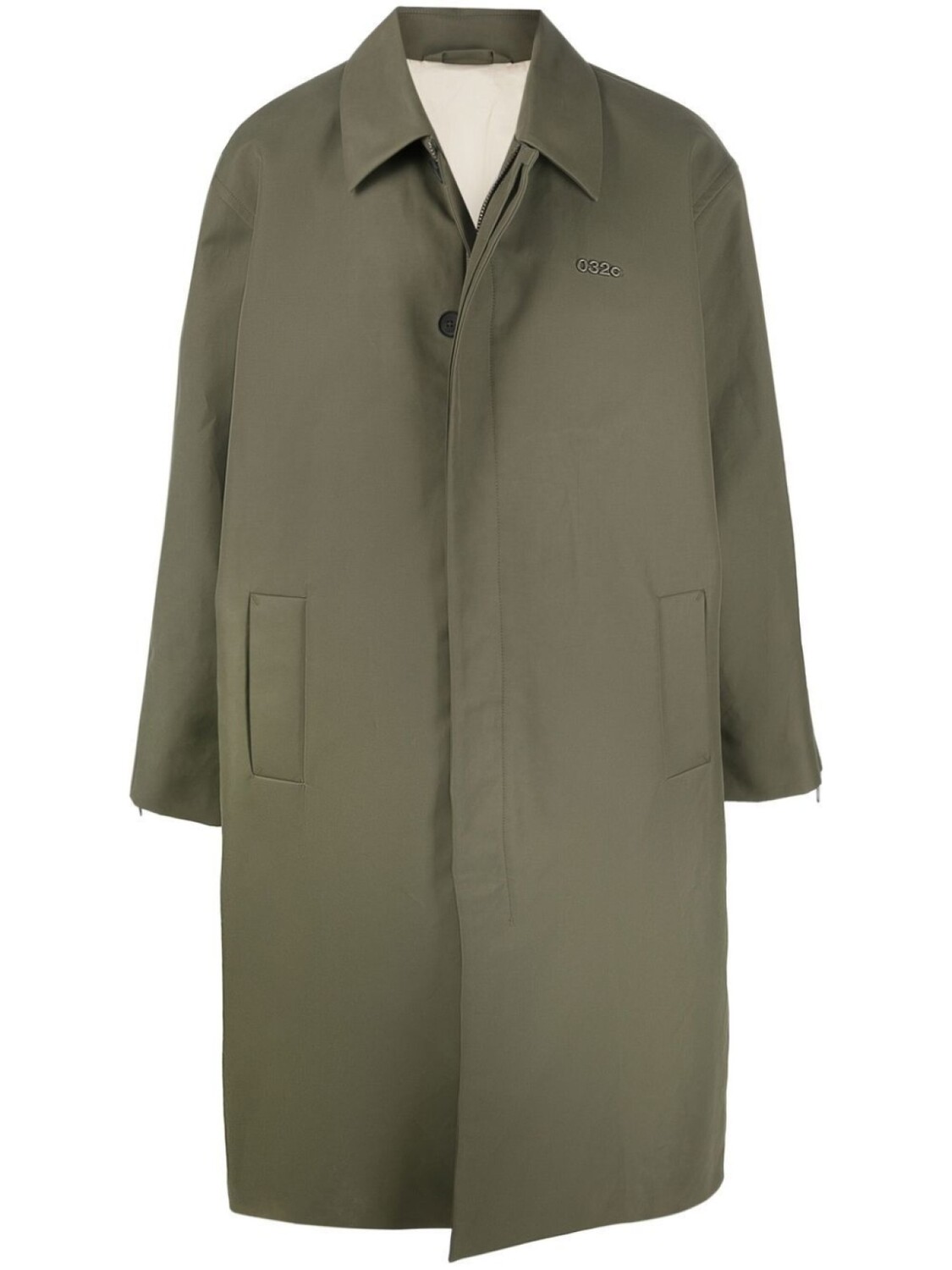 Тренч с логотипом 032c, зеленый
Тренч с логотипом 032c, зеленый