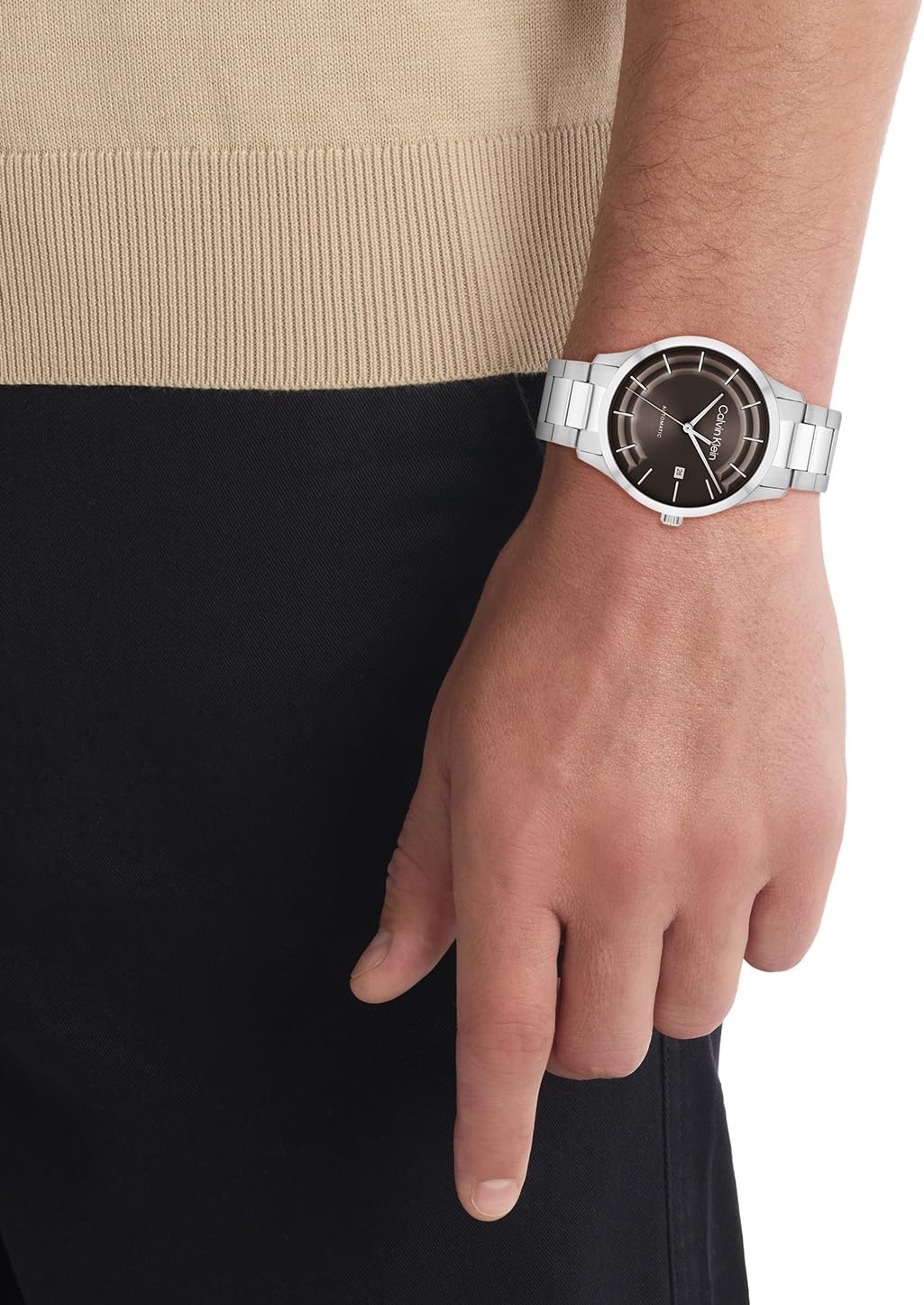 Мужские часы Calvin Klein CK Iconic - 40 мм, 3 часа, автоматический подзавод - браслет из нержавеющей стали - водонепроницаемость 30 метров - механизм с автоподзаводом - роскошные часы - подарок для него, Silver
Мужские часы Calvin Klein CK Iconic - 40 мм, 3 часа, автоматический подзавод - браслет из нержавеющей стали - водонепроницаемость 30 метров - механизм с автоподзаводом - роскошные часы - подарок для него, Silver