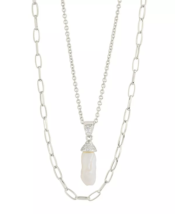 Многослойное ожерелье из кубического циркония и нериссы Sterling Forever, silver-tone
Многослойное ожерелье из кубического циркония и нериссы Sterling Forever, silver-tone