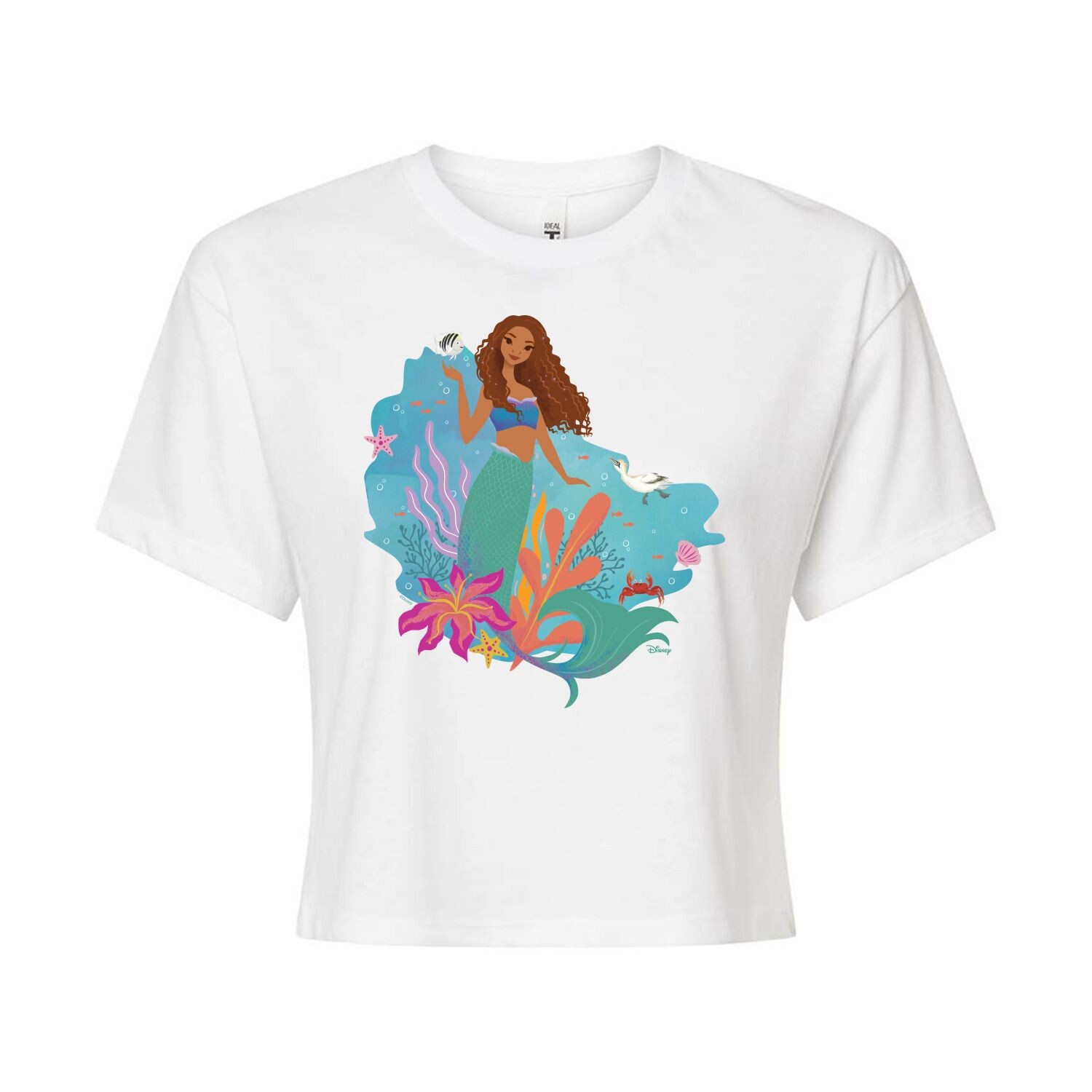 Укороченная футболка с рисунком Disney's The Little Mermaid Ariel для юниоров Licensed Character, белый
Укороченная футболка с рисунком Disney's The Little Mermaid Ariel для юниоров Licensed Character, белый