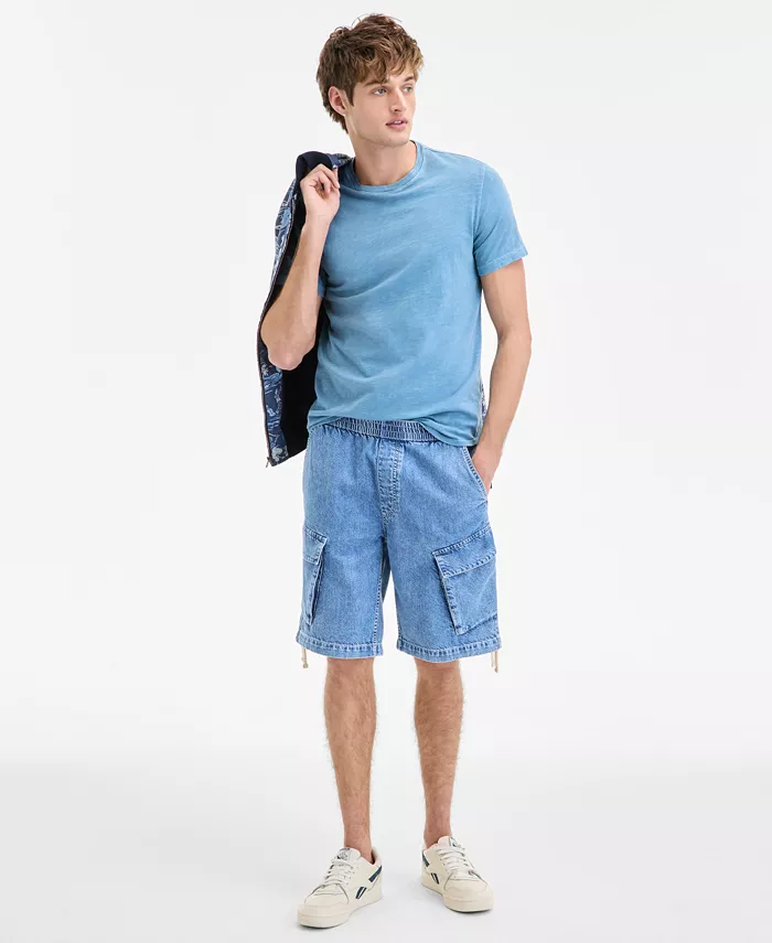 Мужские джинсовые шорты-карго Varech длиной 10" Sun + Stone, синий
Мужские джинсовые шорты-карго Varech длиной 10" Sun + Stone, синий