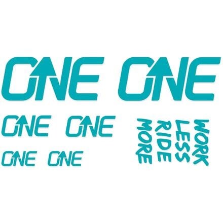 Комплект наклеек на руль OneUp Components, зелено-голубой 
Комплект наклеек на руль OneUp Components, зелено-голубой