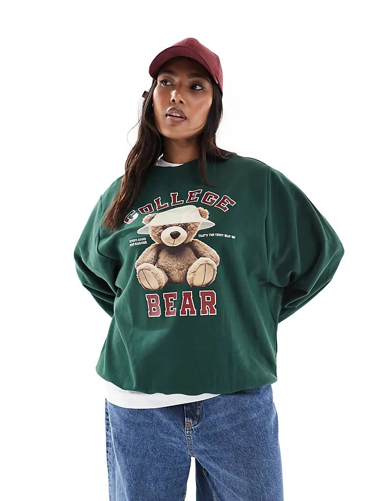 Толстовка ONLY Curve оверсайз с принтом плюшевого мишки темно-зеленого цвета
Толстовка ONLY Curve оверсайз с принтом плюшевого мишки темно-зеленого цвета