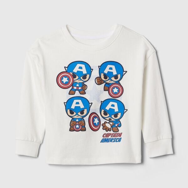 Футболка из хлопка с принтом капитана америки Gap, белый
Футболка из хлопка с принтом капитана америки Gap, белый
