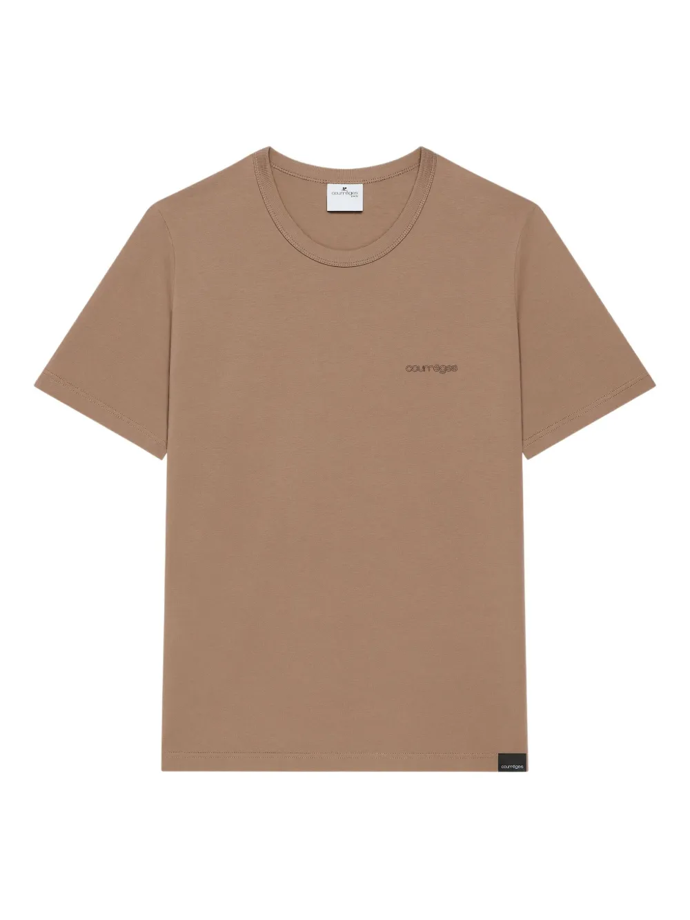 Футболка с короткими рукавами и вышитым логотипом Courrèges, коричневый
Футболка с короткими рукавами и вышитым логотипом Courrèges, коричневый