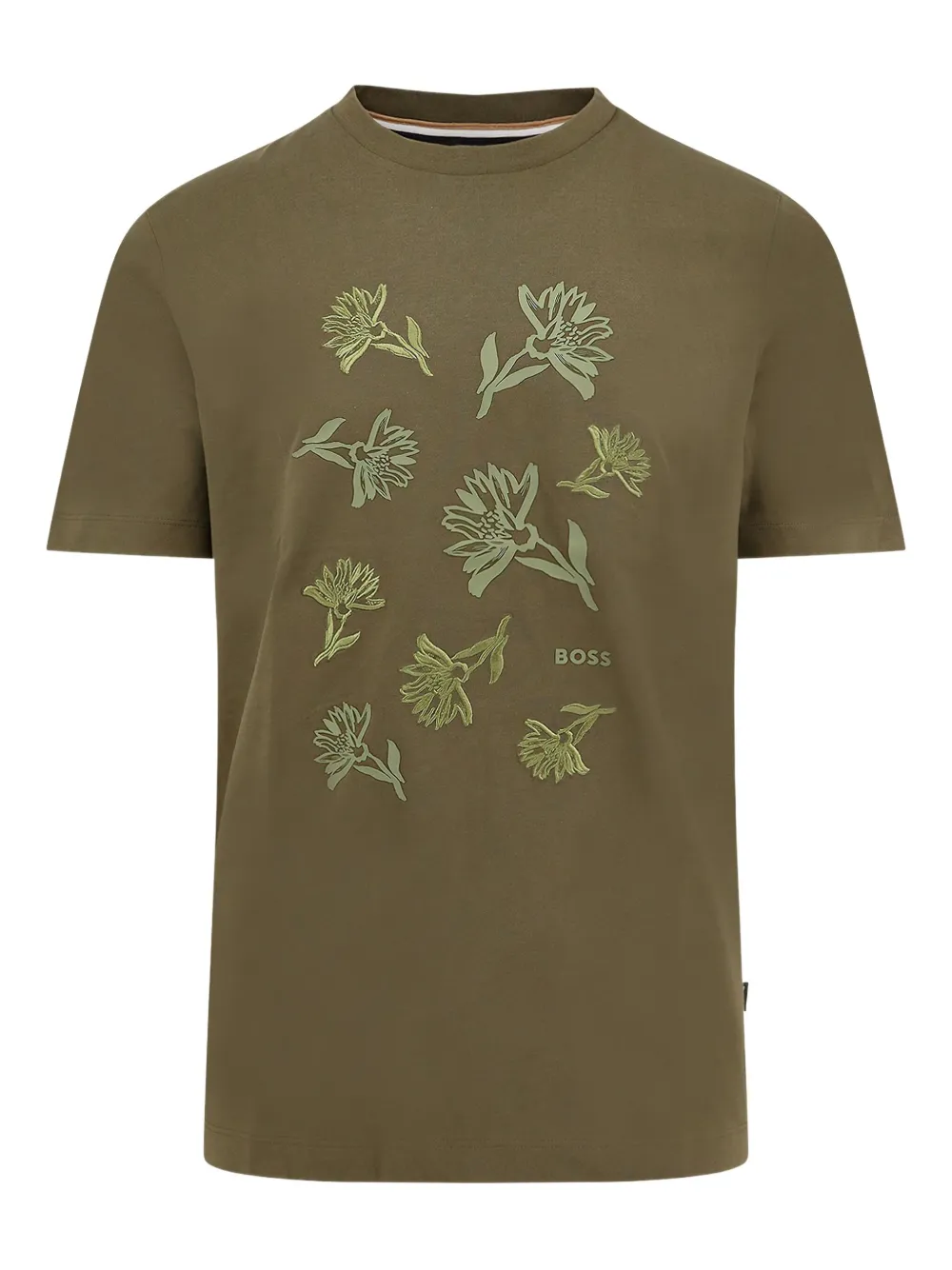 Футболка с вышитым логотипом Boss, зеленый
Футболка с вышитым логотипом Boss, зеленый