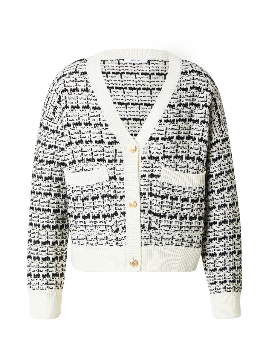 Вязаный кардиган ABOUT YOU Joyce, белый 
Вязаный кардиган ABOUT YOU Joyce, белый