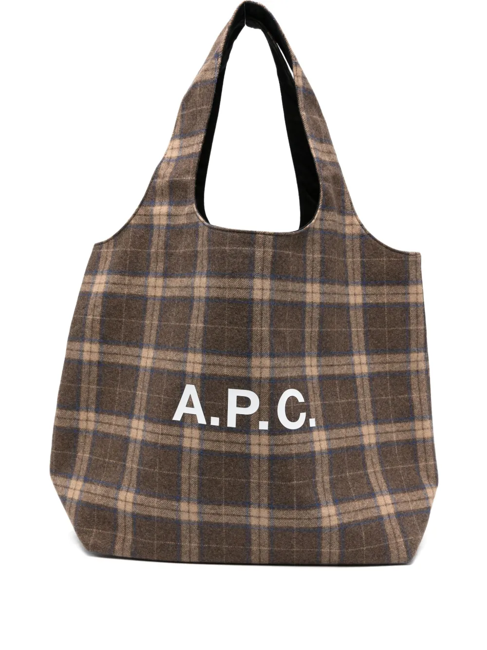 Сумка-тоут с клетчатым логотипом Ninon A.P.C., коричневый
Сумка-тоут с клетчатым логотипом Ninon A.P.C., коричневый