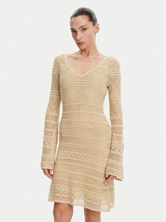 Облегающее трикотажное платье W5GK48 Z3E22 Guess, бежевый
Облегающее трикотажное платье W5GK48 Z3E22 Guess, бежевый