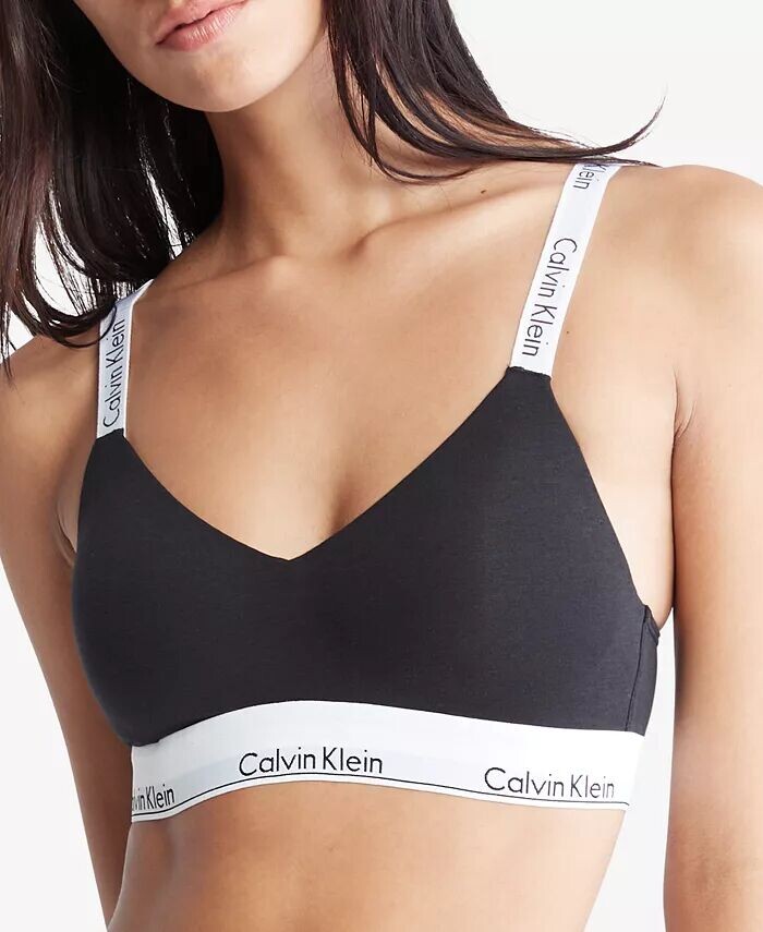 Женский современный бюстгальтер-бралетт с легкой подкладкой QF7059 Calvin Klein, черный
Женский современный бюстгальтер-бралетт с легкой подкладкой QF7059 Calvin Klein, черный