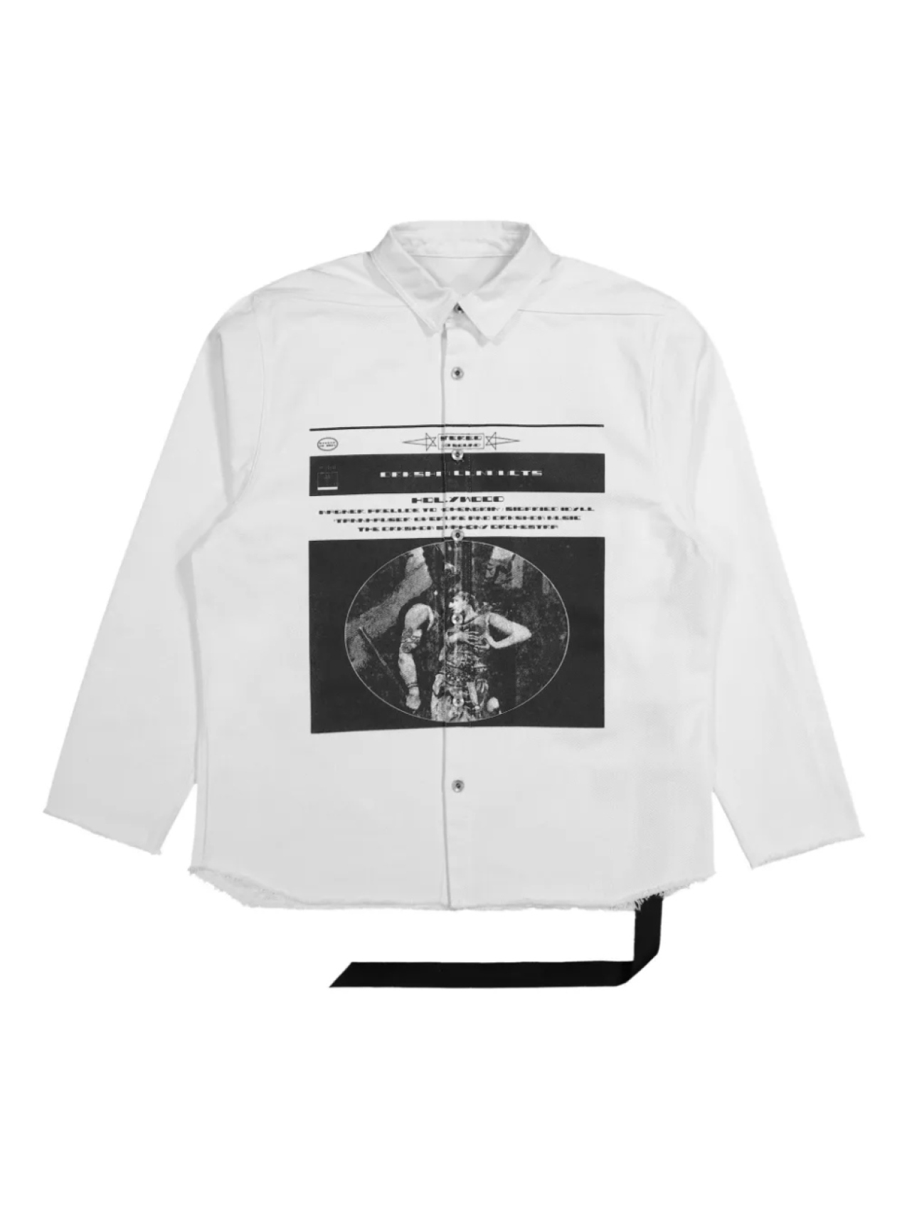 Куртка-рубашка Jumbo Rick Owens DRKSHDW, белый
Куртка-рубашка Jumbo Rick Owens DRKSHDW, белый