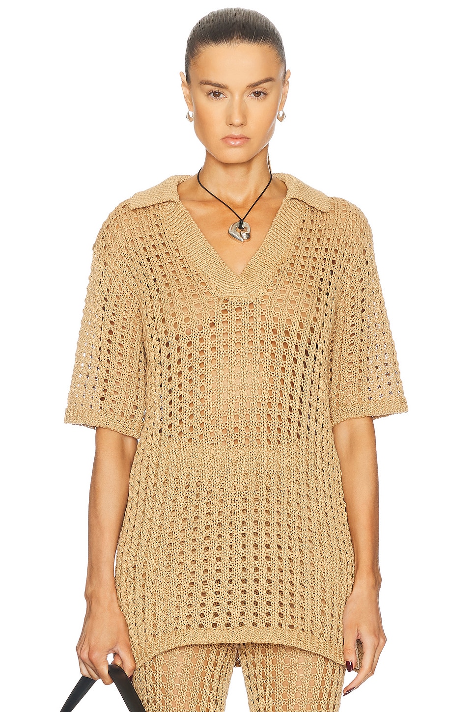 Блуза поло Brisas с кружевной отделкой Simonmiller, Natural
Блуза поло Brisas с кружевной отделкой Simonmiller, Natural