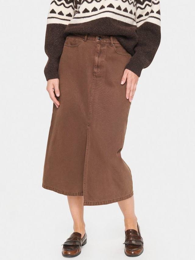 Джинсовая миди-юбка Herma Saint Tropez, Chocolate Brown
Джинсовая миди-юбка Herma Saint Tropez, Chocolate Brown