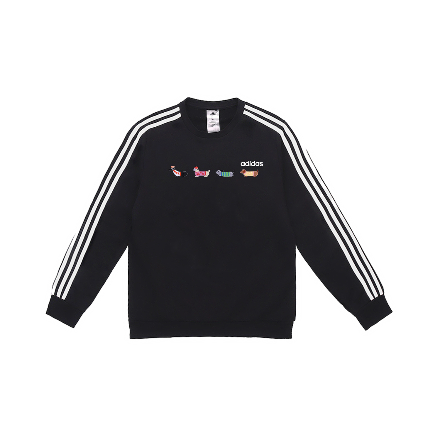 Свитшот Unisex с 3 полосками Adidas, черный
Свитшот Unisex с 3 полосками Adidas, черный