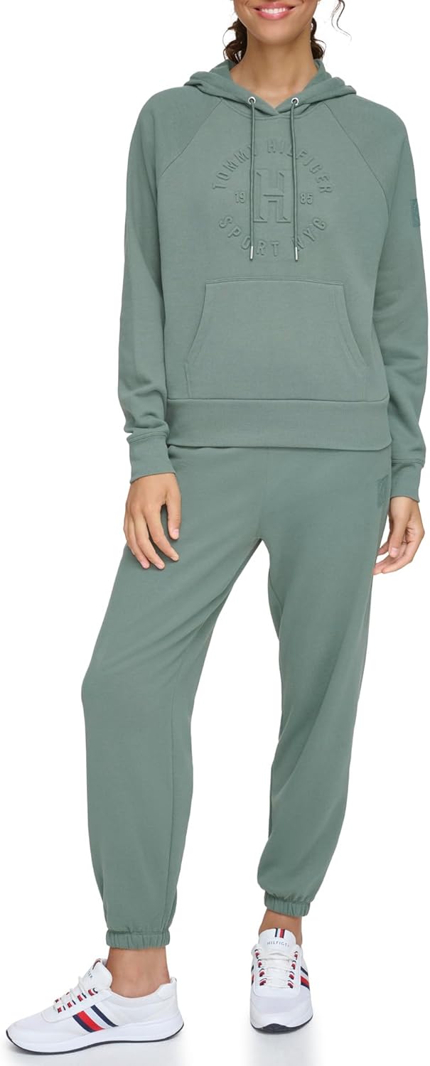 Женская толстовка с капюшоном и тисненым логотипом Tommy Hilfiger свободного кроя, Basil
Женская толстовка с капюшоном и тисненым логотипом Tommy Hilfiger свободного кроя, Basil