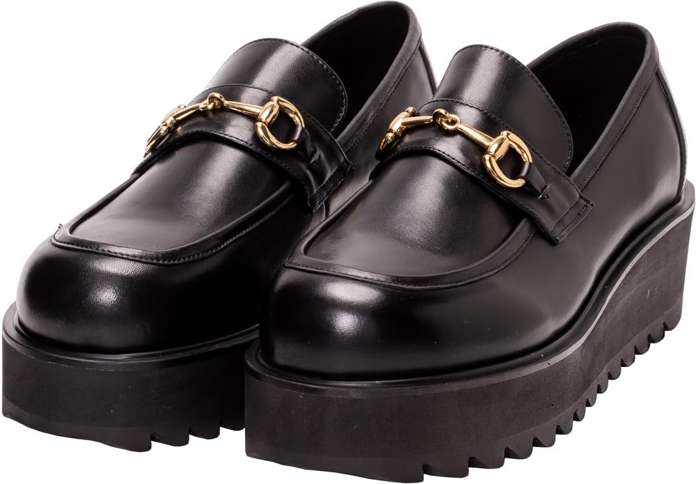 Мужские классические кожаные лоферы ENDEVICE с толстой подошвой и декоративной пряжкой, черный
Мужские классические кожаные лоферы ENDEVICE с толстой подошвой и декоративной пряжкой, черный